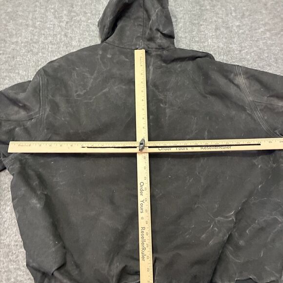 VTG Carhartt J03 Black Thermal Lined Traditional Duck Active Jacket Sz 2XL Logo - Picture 9 of 11